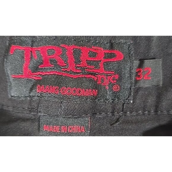 Vintage Y2K Tripp NYC Pants Zippers Pockets Goth Rock Punk Rare Men's Size 32 - Picture 9 of 13